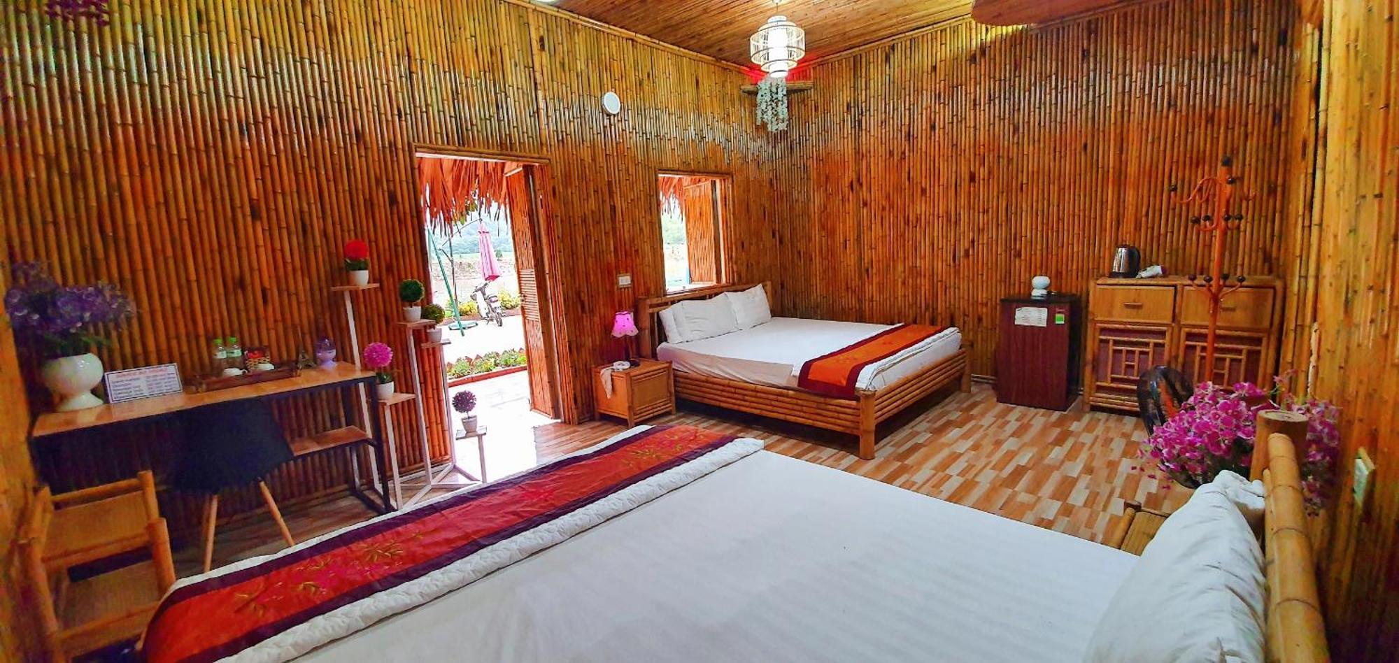 Quoc Khanh Bamboo Homestay Нин Бин Екстериор снимка