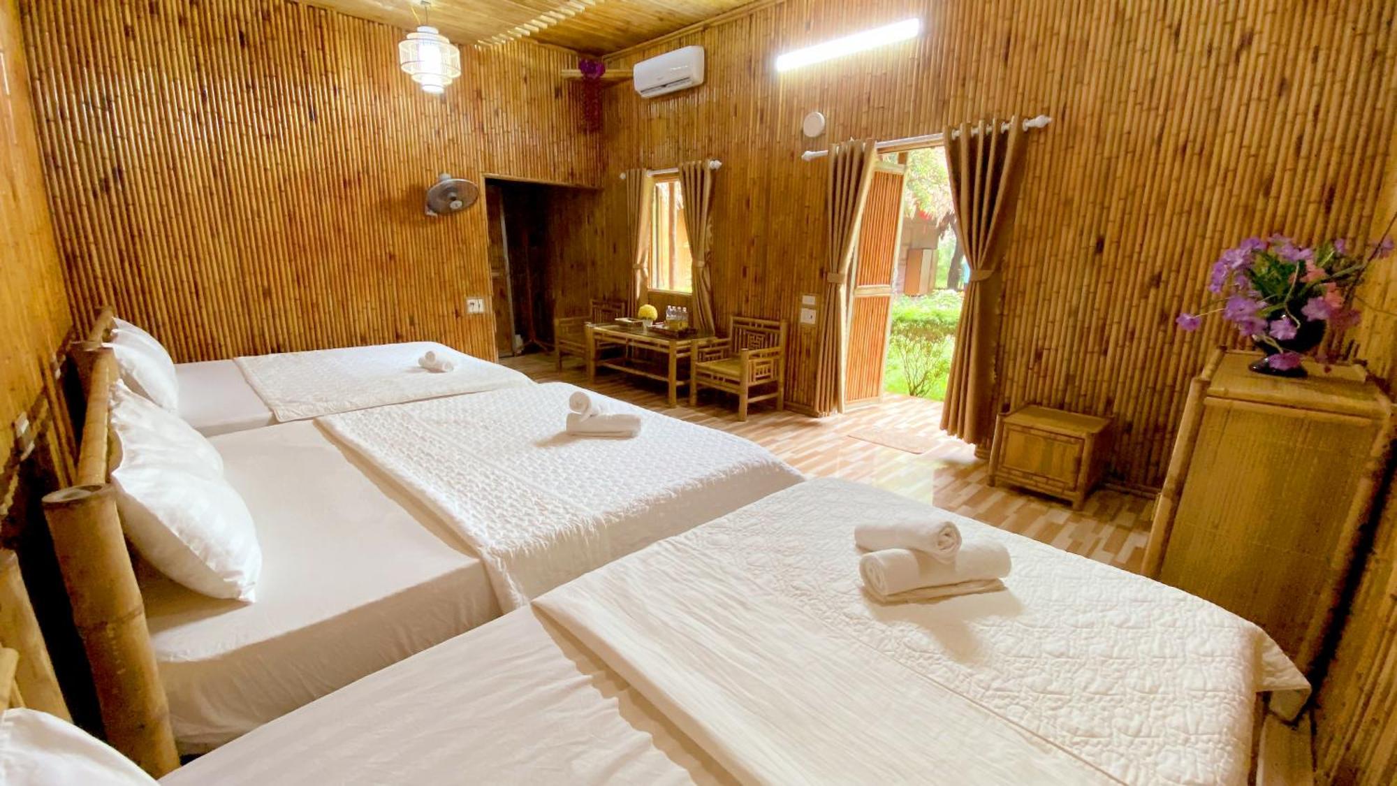 Quoc Khanh Bamboo Homestay Нин Бин Екстериор снимка