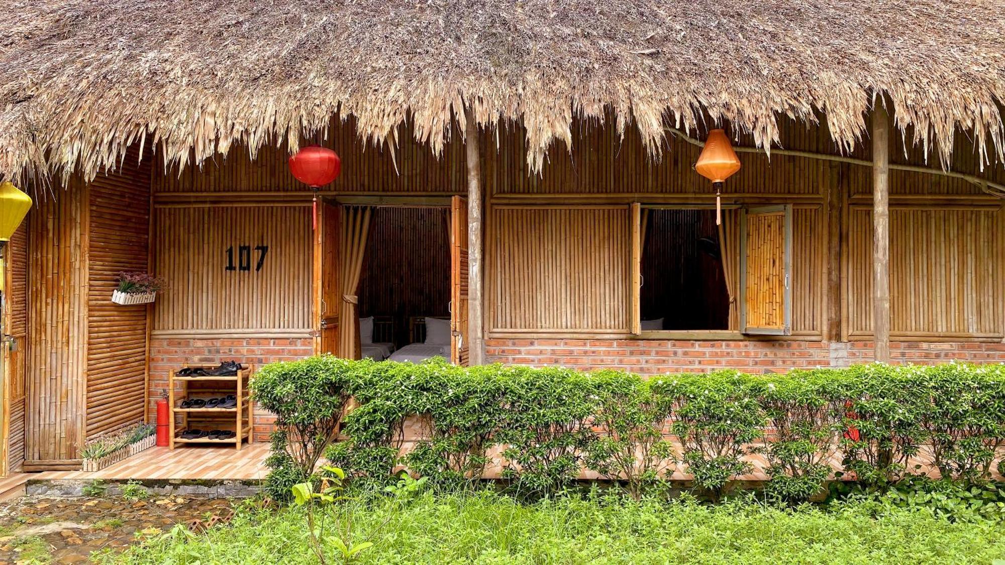 Quoc Khanh Bamboo Homestay Нин Бин Екстериор снимка