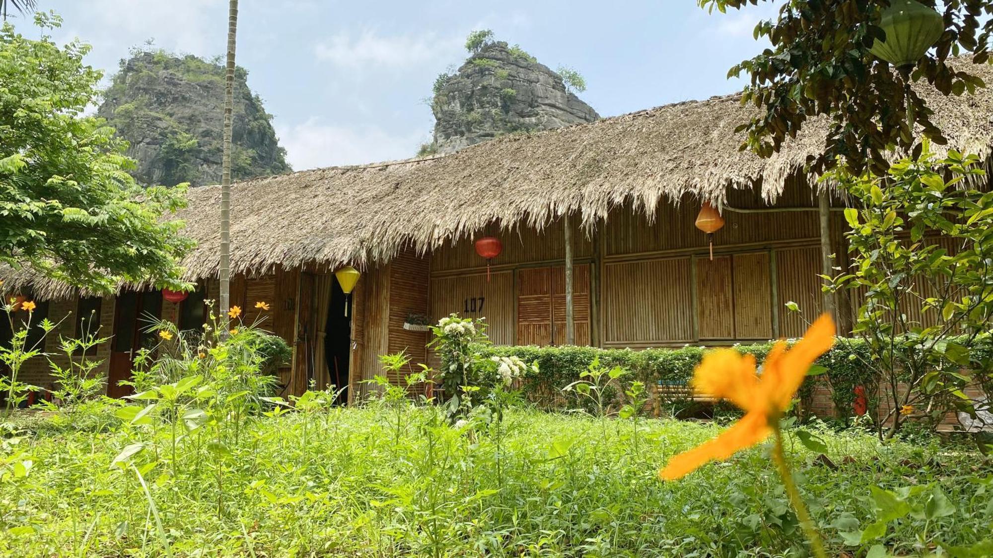 Quoc Khanh Bamboo Homestay Нин Бин Екстериор снимка